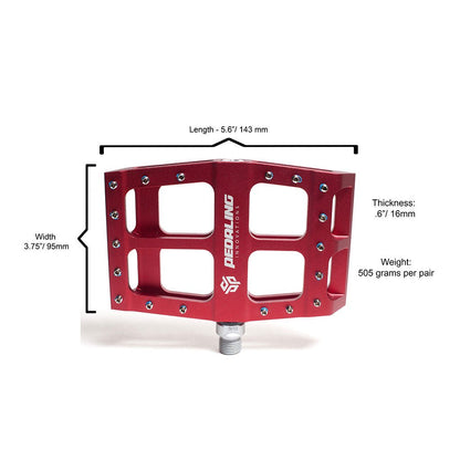 red bike pedals Red Catalyst Pedals – Pedaling Innovations